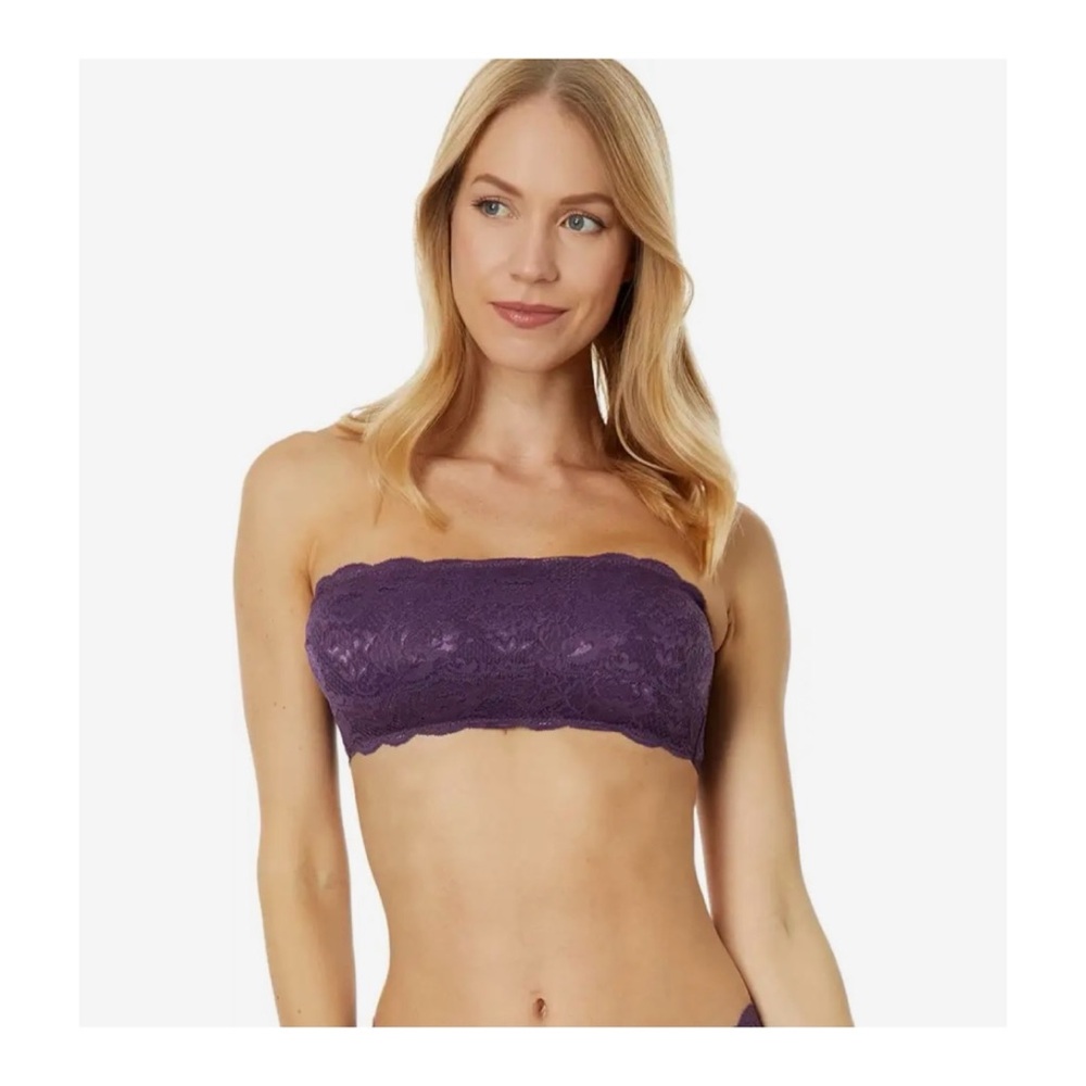 NWOT Free People Intimately Cosabella Never Say Never Bandeau in Purple Size S